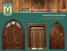 Tablet Screenshot of mazur-drzwi.pl